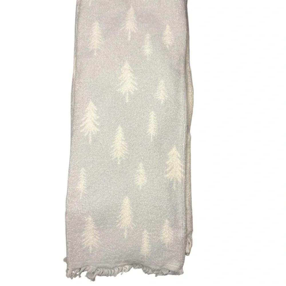Target Wondershop 2 pk Scattered Trees Hand Towels Gray/White